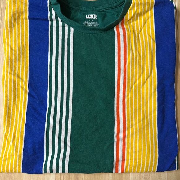 LCKR Striped Retro T-Shirt – Size L – Vintage Vibes* - Picture 1 of 4